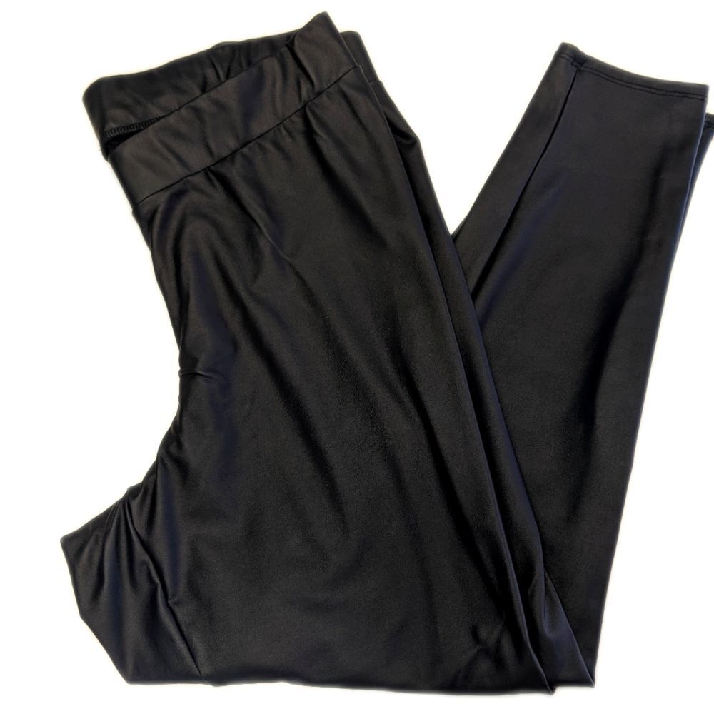 Torrid black faux leather leggings, (Torrid size 2) size 18/20